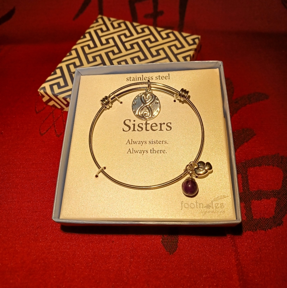 Sisters Charm Bracelet Silver